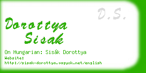 dorottya sisak business card